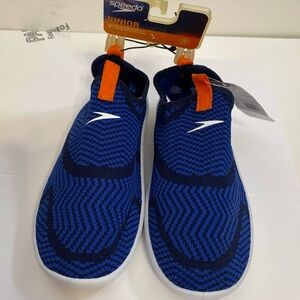 Speedo Surf Strider Ultralight Water Shoes Junior Boys Sz M 2-3 Blue Swim Beach